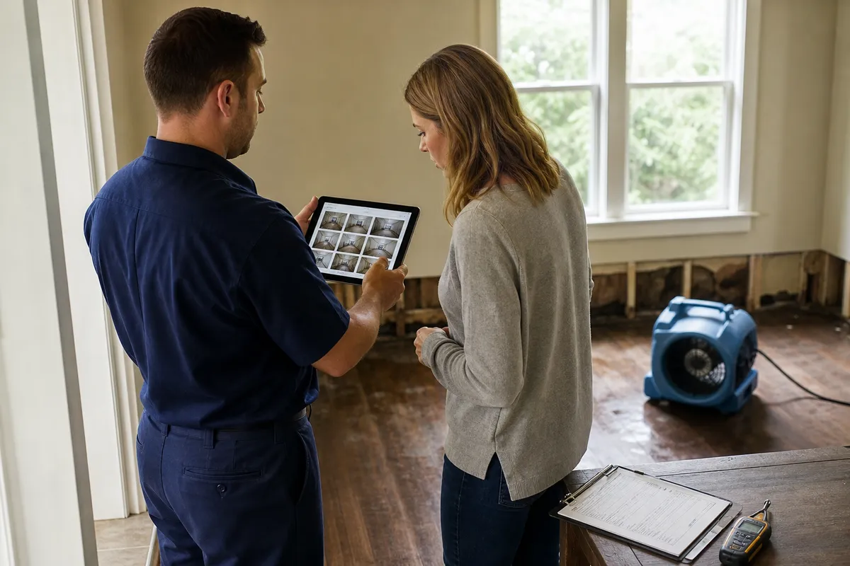Insurance claim documentation for Auburn property restoration